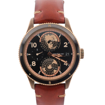 Montblanc 1858 Geosphere Limited Edition Bronze 42mm Black Dial Watch Ref# 119347
