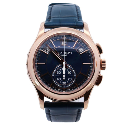 Patek Philippe Complications 42mm Blue Dial Watch Ref# 5905R-010 - Happy Jewelers Fine Jewelry Lifetime Warranty