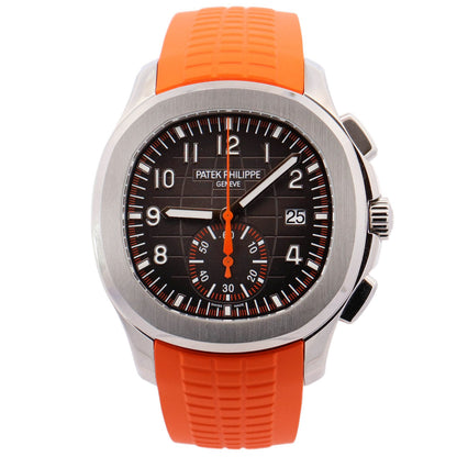 Patek Philippe Aquanaut 42mm Grey Dial Watch Ref# 5968A-001 - Happy Jewelers Fine Jewelry Lifetime Warranty