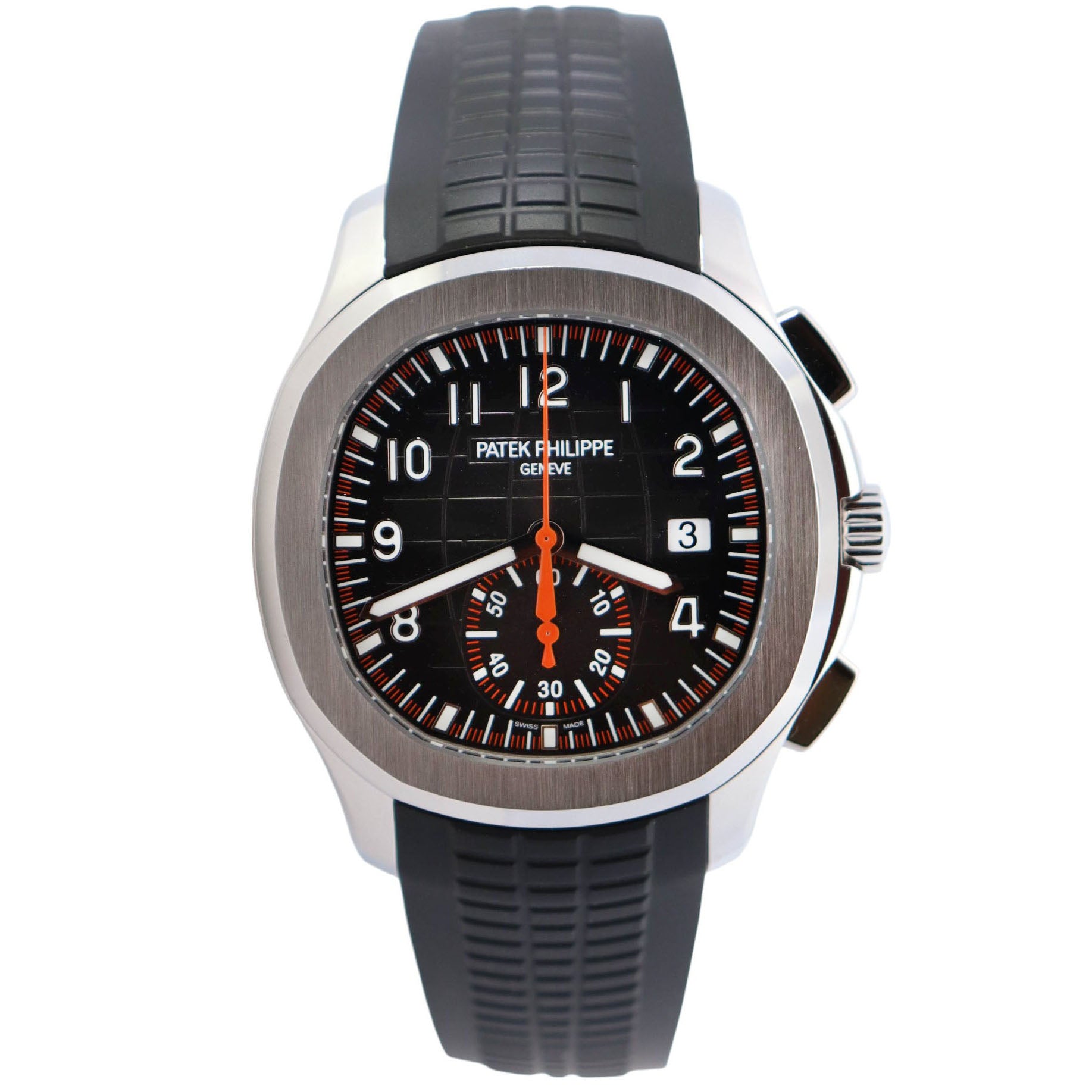 Patek Philippe Aquanaut 42mm Grey Dial Watch Ref# 5968A-001 - Happy Jewelers Fine Jewelry Lifetime Warranty