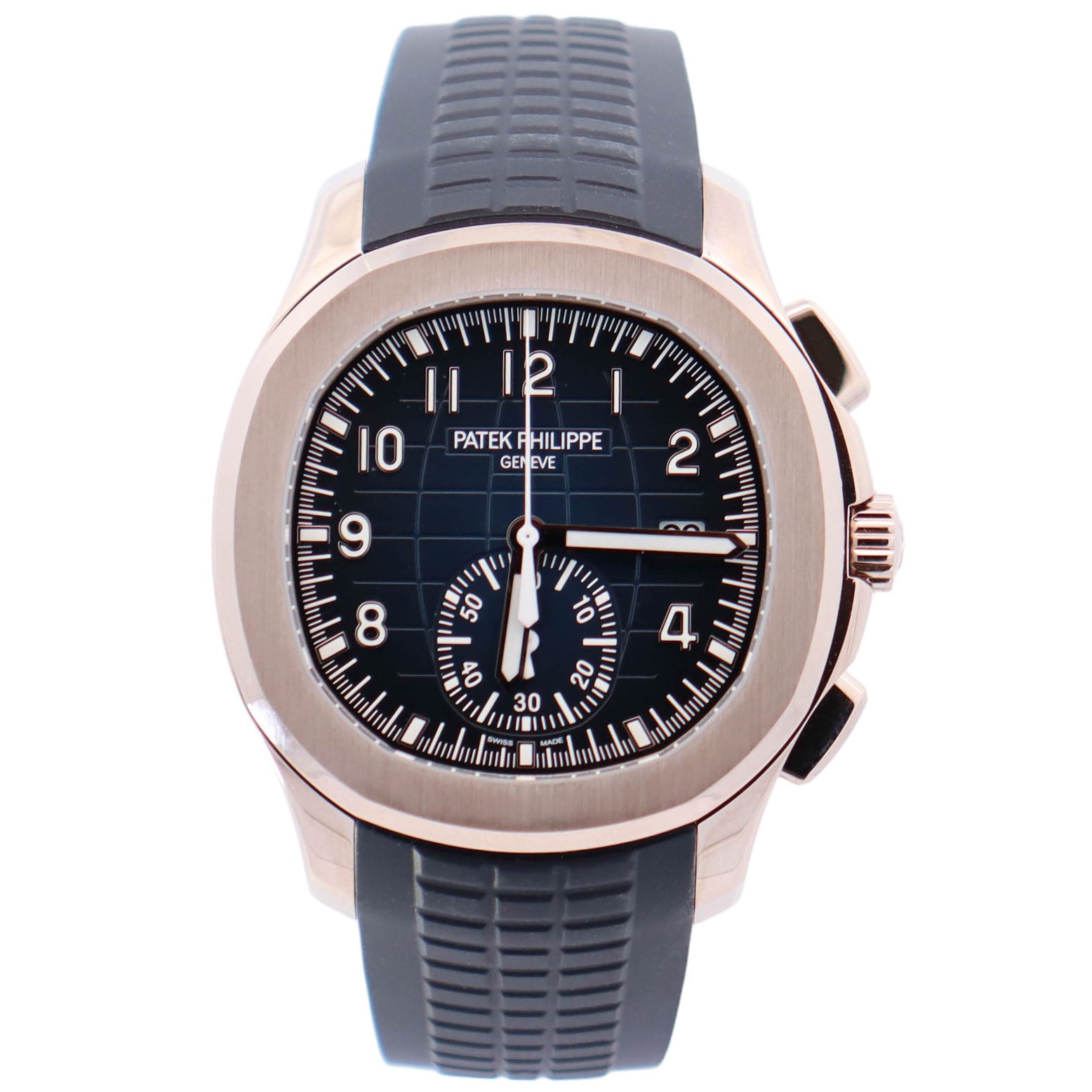 Patek Philippe Aquanaut 42mm Blue Dial Watch Ref# 5968G-001 - Happy Jewelers Fine Jewelry Lifetime Warranty