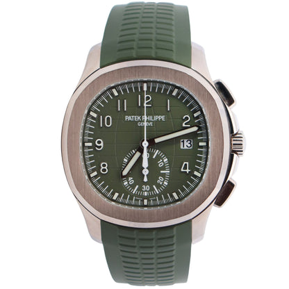 Patek Philippe Aquanaut 42mm Green Dial Watch Ref# 5968G-010 - Happy Jewelers Fine Jewelry Lifetime Warranty