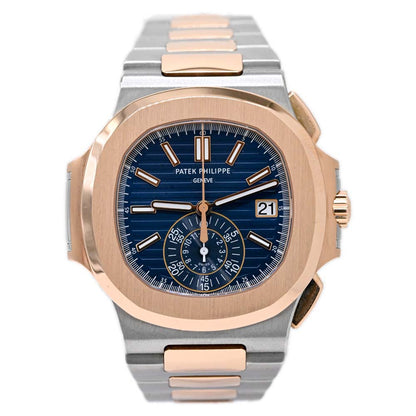 Patek Philippe Nautilus 40.5mm Blue Dial Watch Ref# 5980/1AR - Happy Jewelers Fine Jewelry Lifetime Warranty