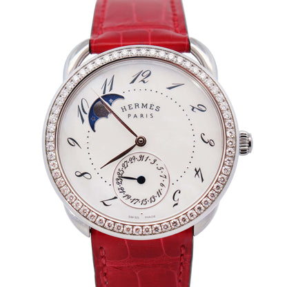 Hermes Arceau 38mm MOP Dial Watch Ref# W049093WW00 - Happy Jewelers Fine Jewelry Lifetime Warranty