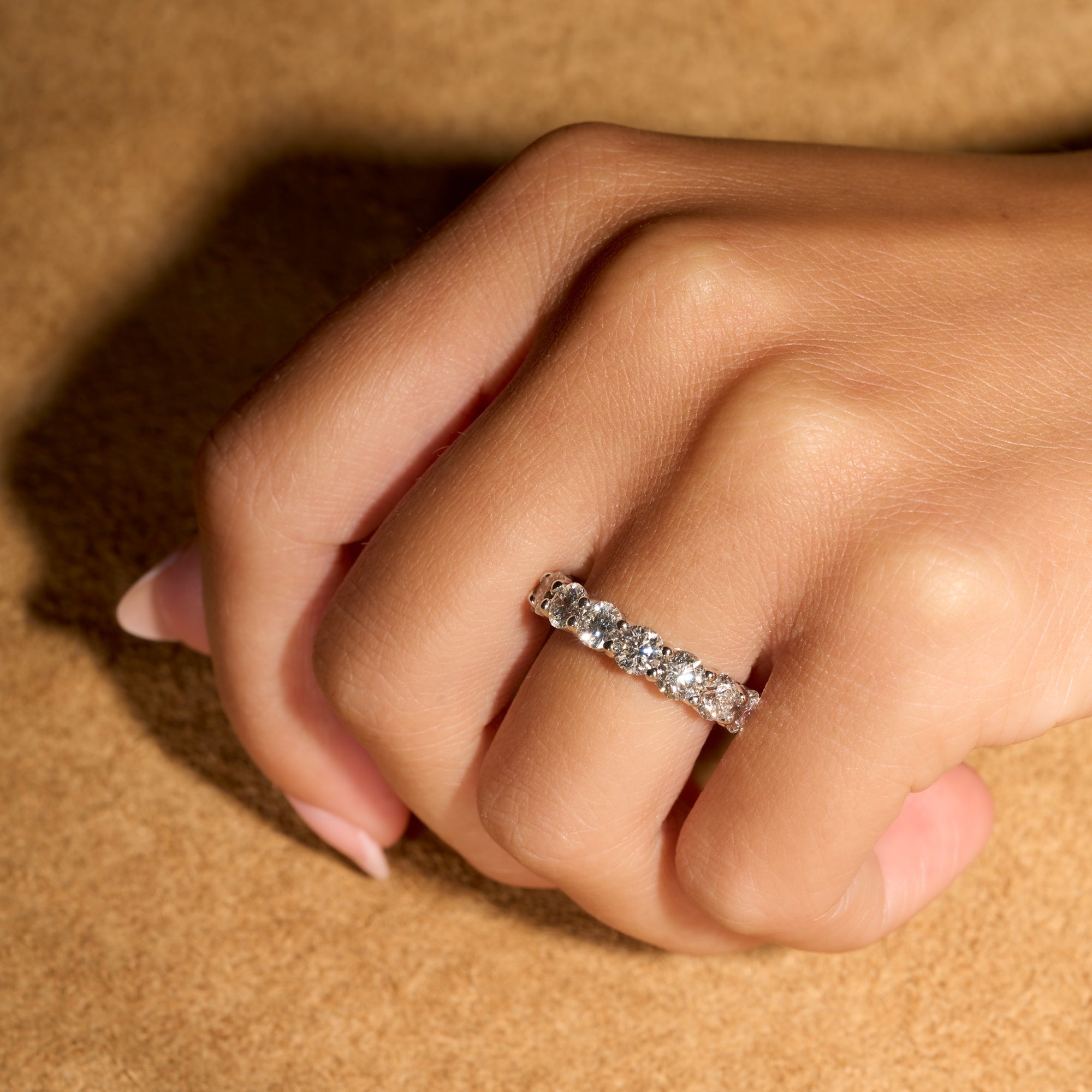 Round Cut Diamonds Eternity Band