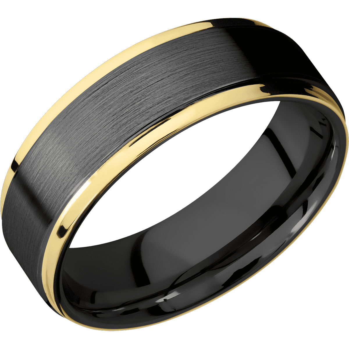 Zirconium + Satin , Polish Finish - Happy Jewelers Fine Jewelry Lifetime Warranty