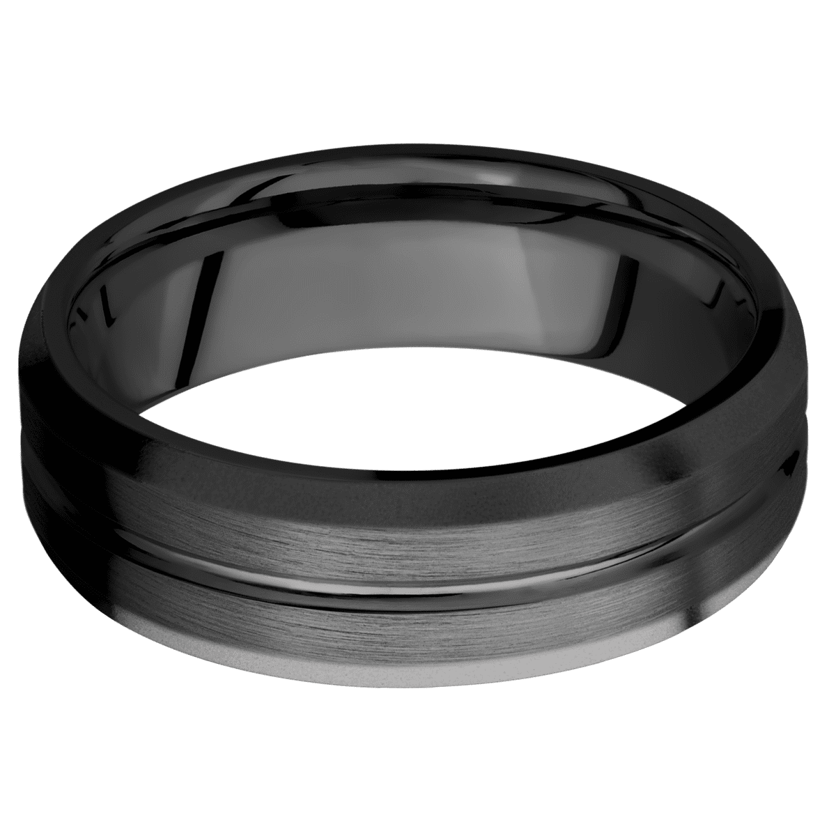 Zirconium + Polish , Satin Finish - Happy Jewelers Fine Jewelry Lifetime Warranty