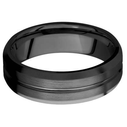 Zirconium + Polish , Satin Finish - Happy Jewelers Fine Jewelry Lifetime Warranty