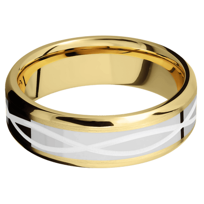 18K Yellow Gold + Satin , Polish Finish - Happy Jewelers Fine Jewelry Lifetime Warranty