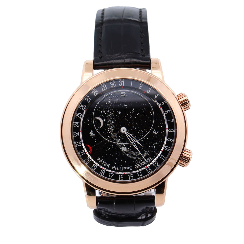 Patek Philippe Celestial 44mm Black Dial Watch Ref# 6102R – Happy