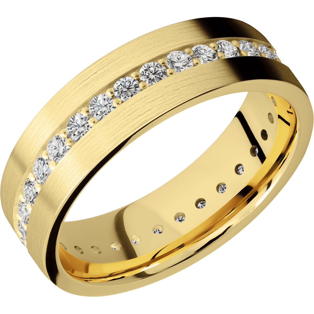 14K Yellow Gold + Satin Finish - Happy Jewelers Fine Jewelry Lifetime Warranty