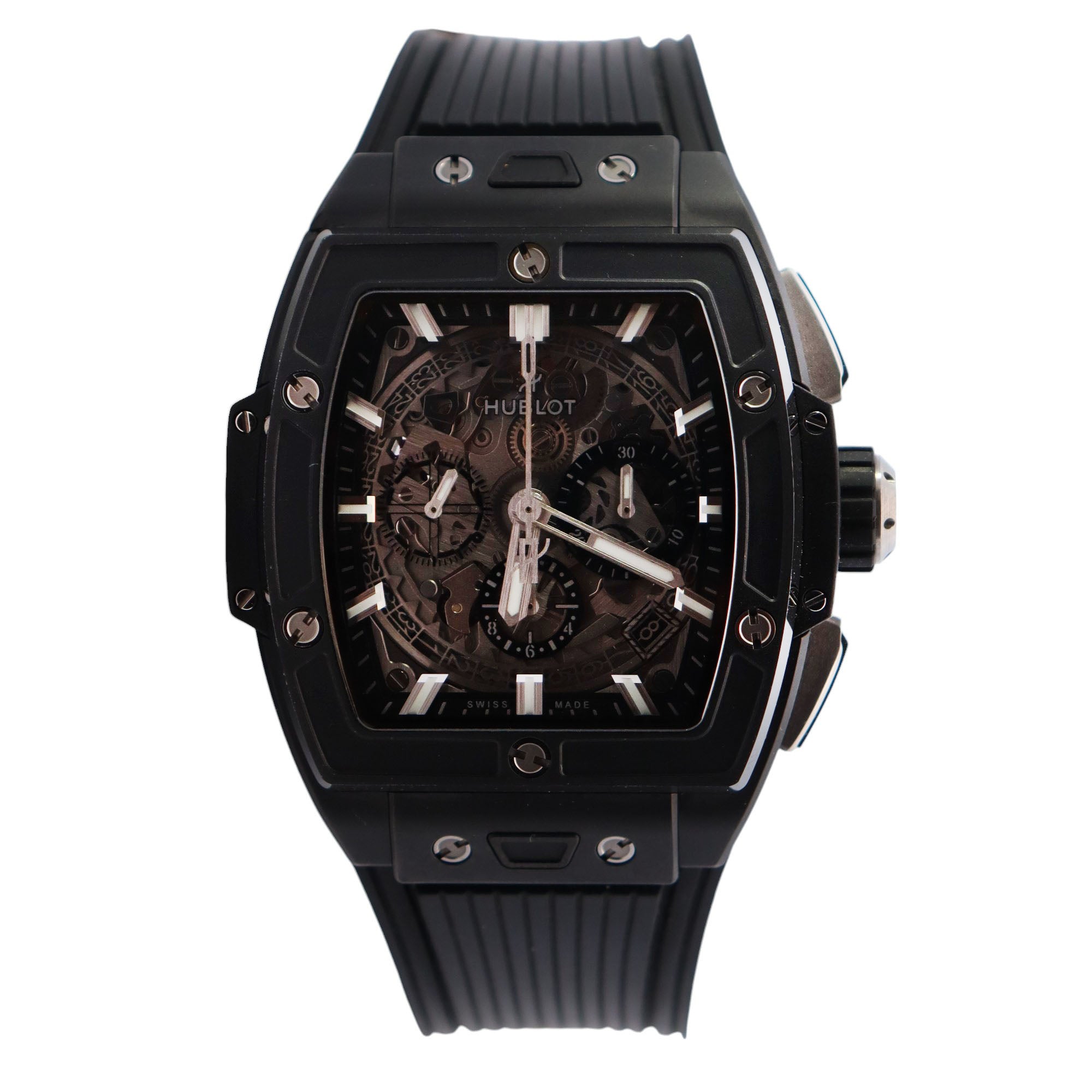 Hublot Big Bang 42mm Openwork Dial Watch Ref# 642.CI.0170.RX - Happy Jewelers Fine Jewelry Lifetime Warranty