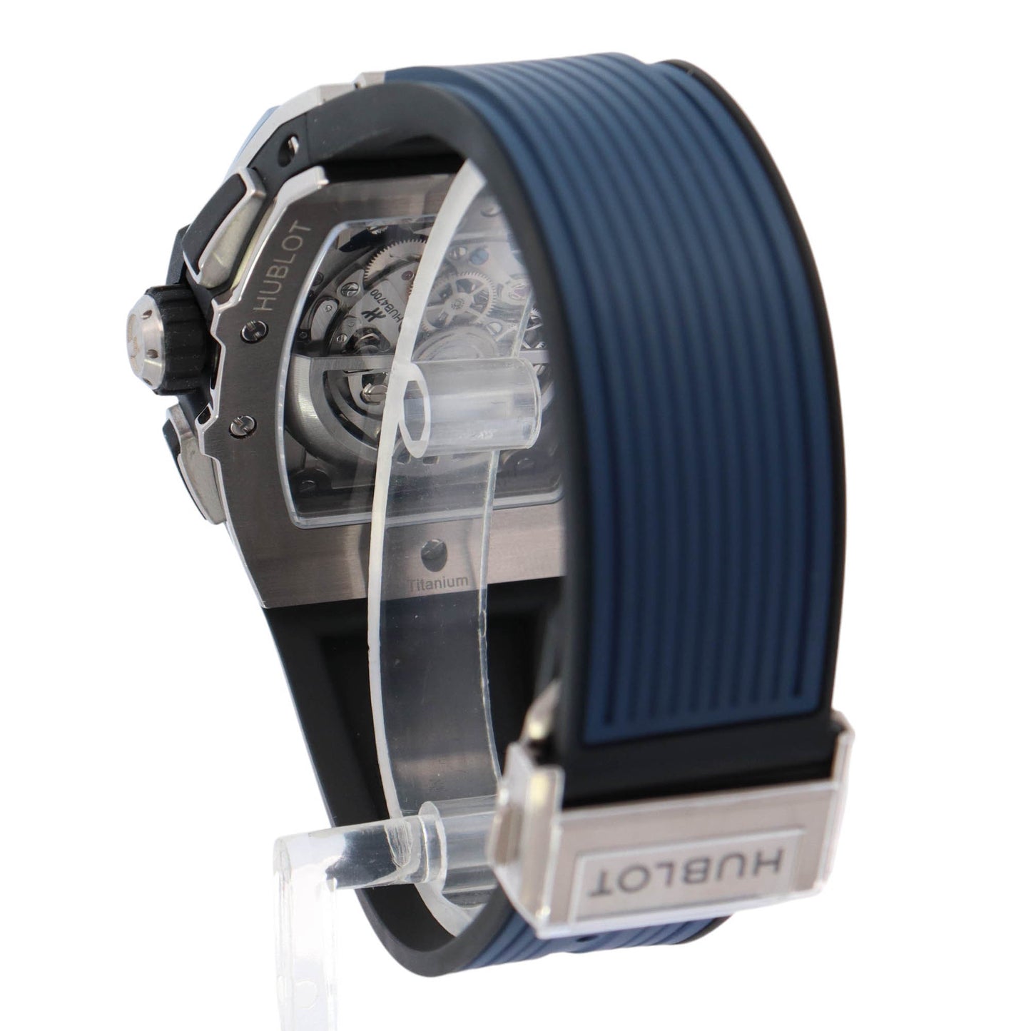 Hublot Spirit Of Big Bang Titanium 42mm Openwork Chronograph Dial Watch Reference# 642.NL.7170.RX - Happy Jewelers Fine Jewelry Lifetime Warranty