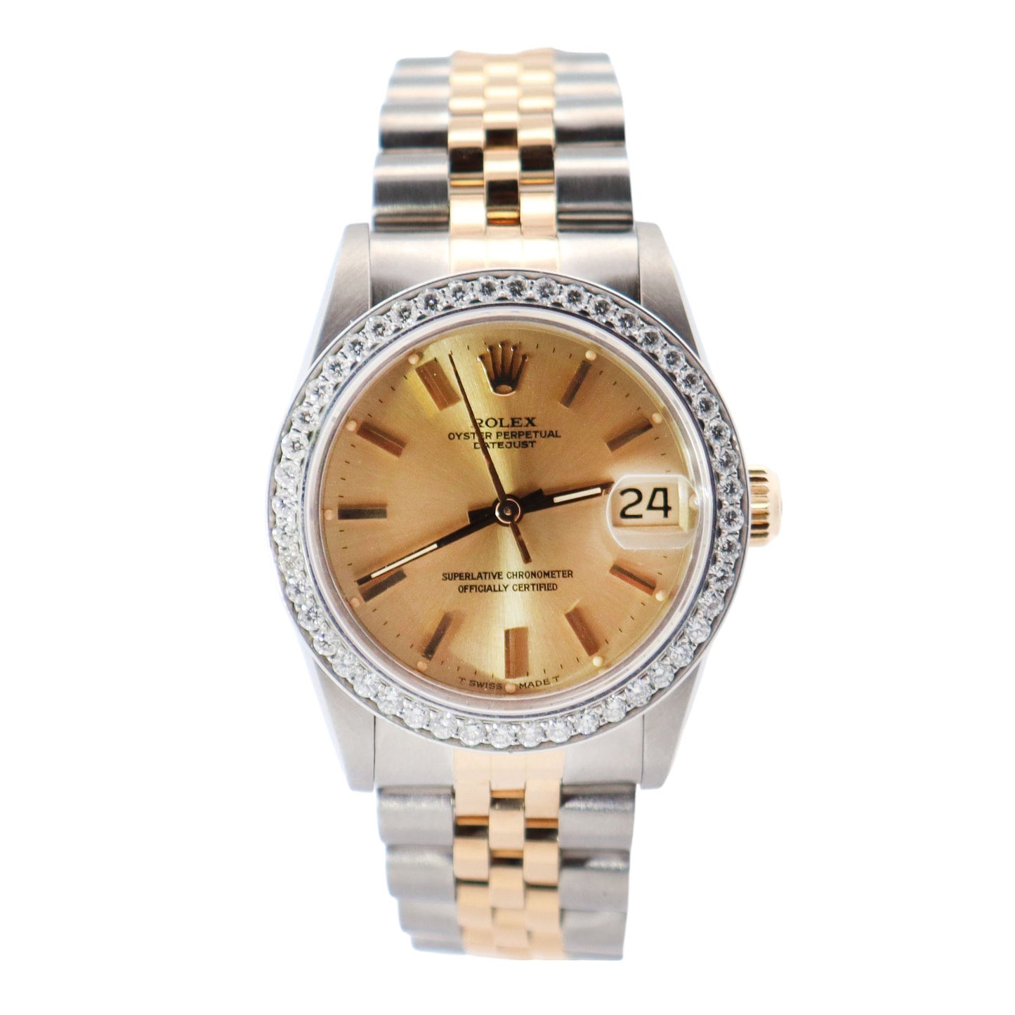 Rolex Datejust 31mm Champagne Dial Watch Ref# 68273