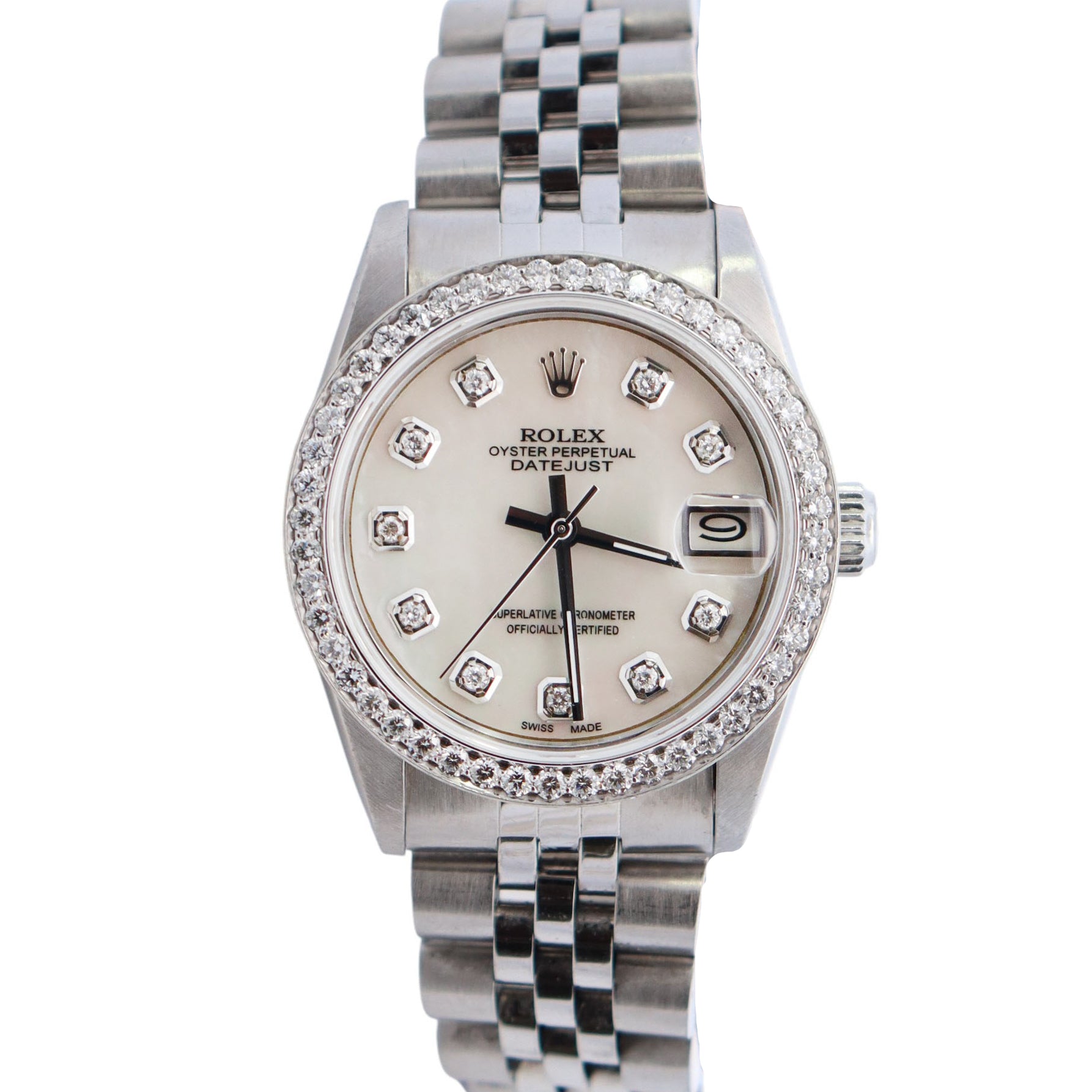 Rolex Datejust 31mm MOP Dial Watch Ref# 68274 - Happy Jewelers Fine Jewelry Lifetime Warranty