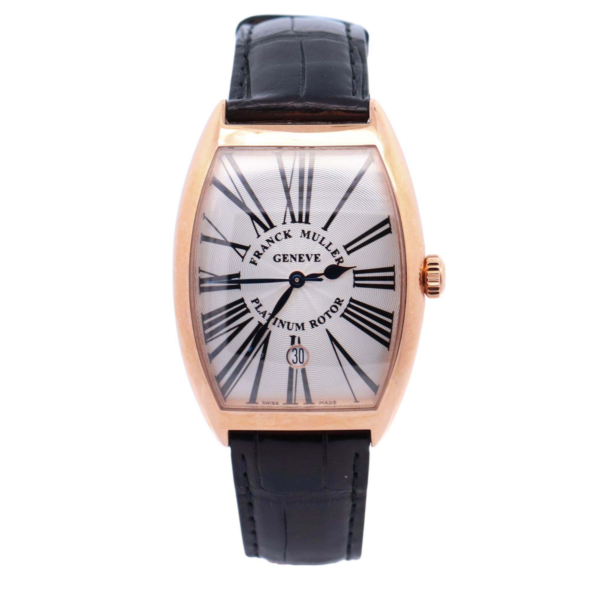 Franck Muller Curvex 34mm White Dial Ref# 6850 B SC DT RA - Happy Jewelers Fine Jewelry Lifetime Warranty