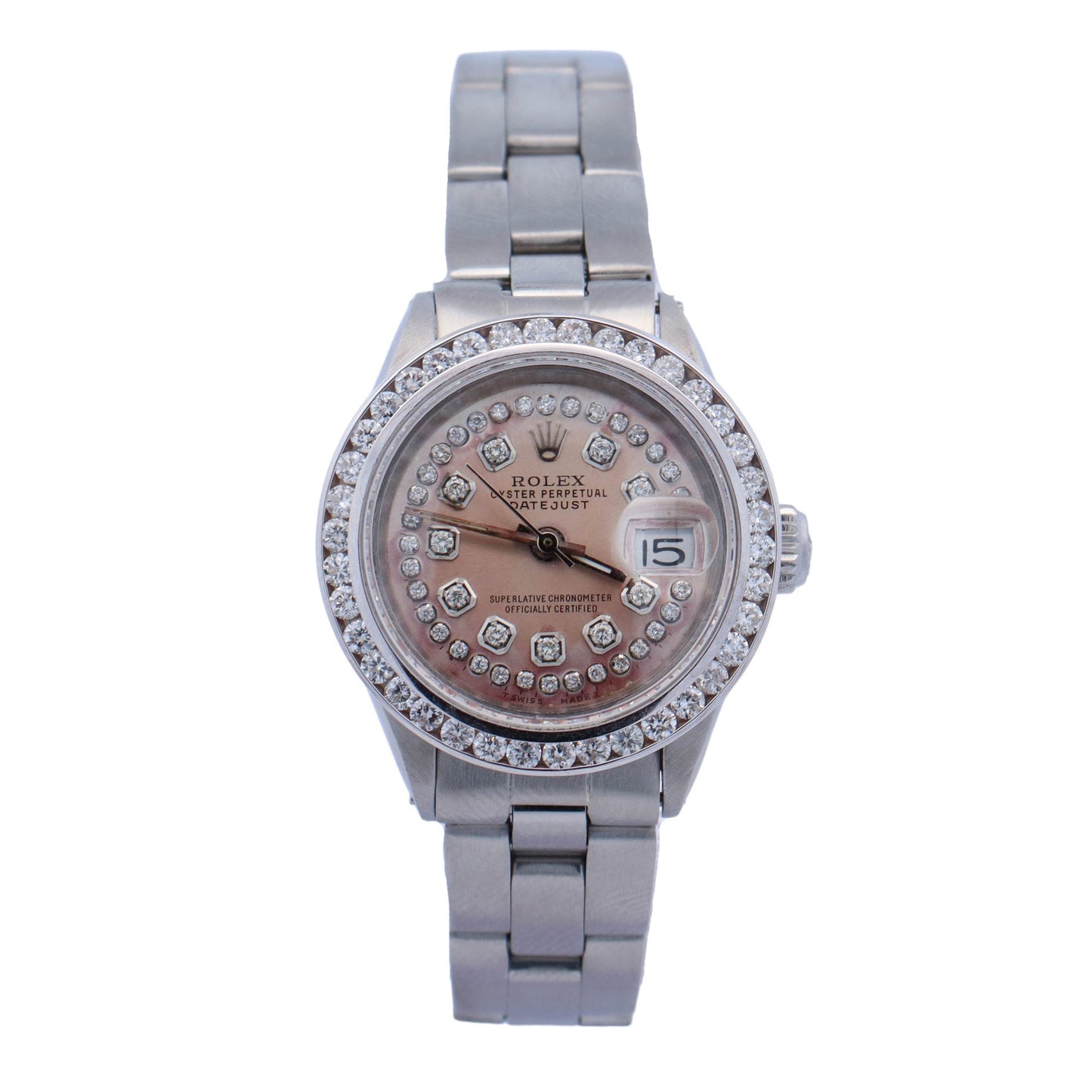 Rolex Datejust Stainless Steel 26mm Silver Diamond Dial Watch Reference #: 6916 - Happy Jewelers Fine Jewelry Lifetime Warranty