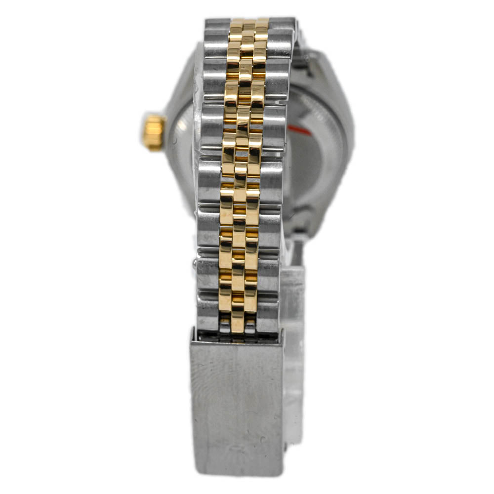Rolex Datejust Two-Tone Stainless Steel & Yellow Gold 26mm Champagne Diamond Dial Watch Reference #: 69173 - Happy Jewelers Fine Jewelry Lifetime Warranty
