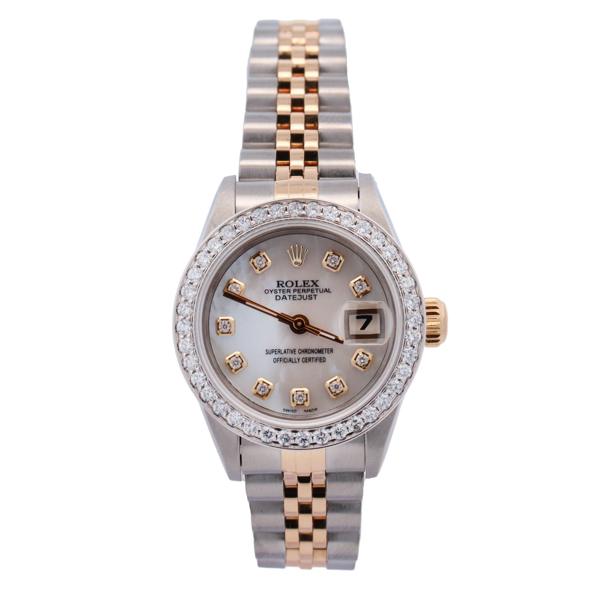 Rolex Datejust 26mm MOP Dial Watch Ref# 69173 - Happy Jewelers Fine Jewelry Lifetime Warranty