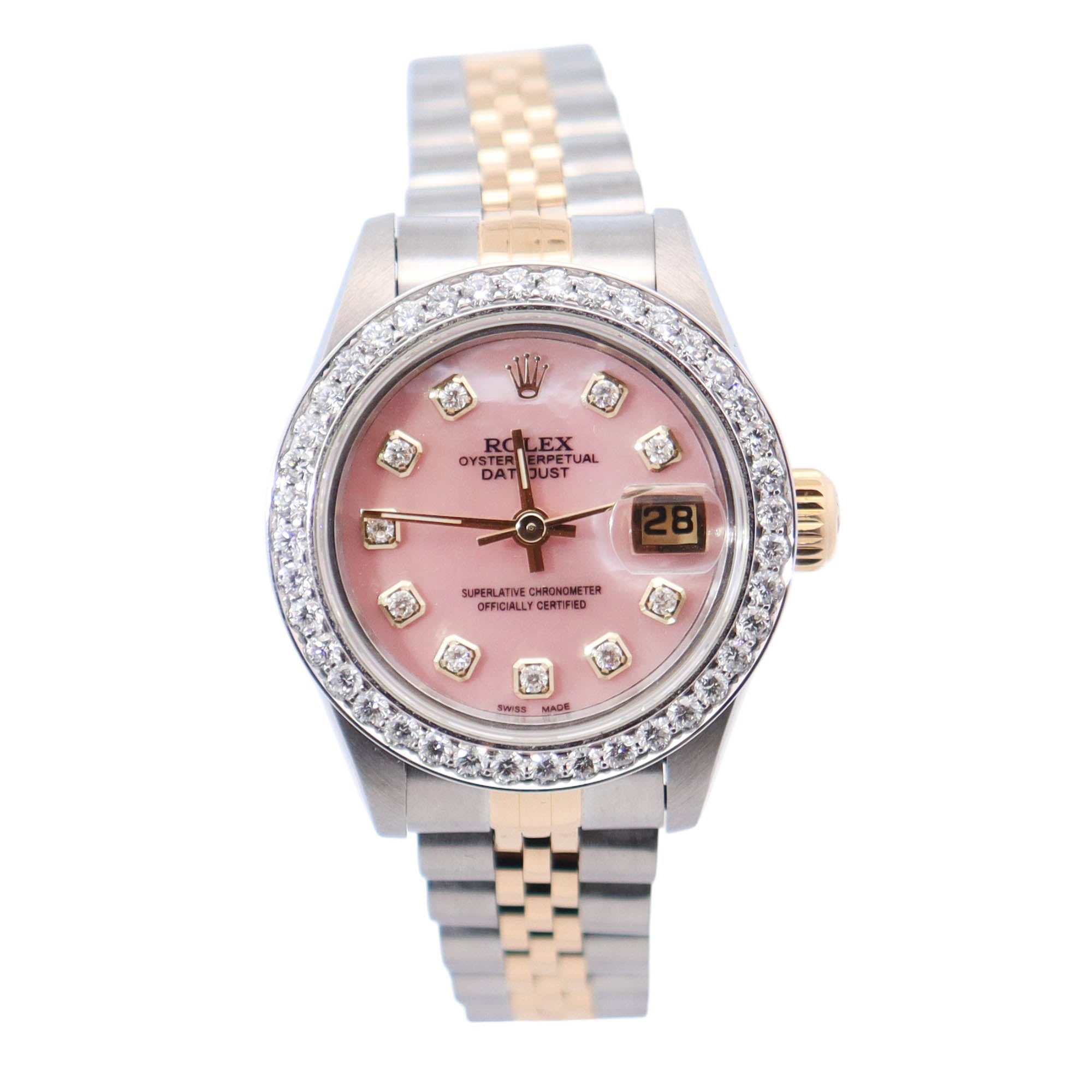 Rolex Datejust 26mm Pink Dial Watch Ref# 69173 - Happy Jewelers Fine Jewelry Lifetime Warranty