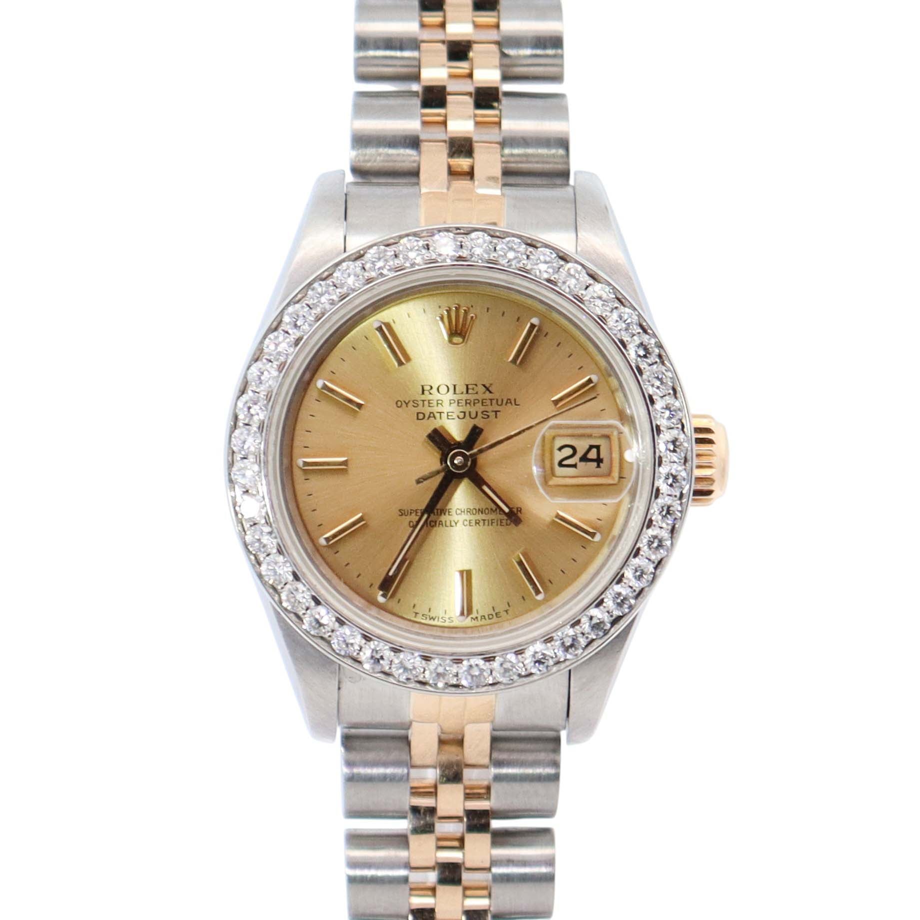Rolex Datejust 26mm Champagne Dial Watch Ref# 69173 - Happy Jewelers Fine Jewelry Lifetime Warranty