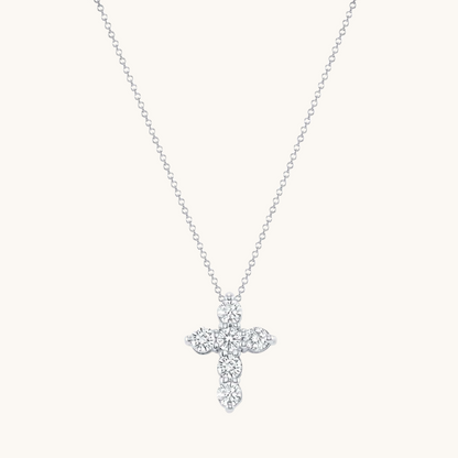 6 Stone Diamond Cross Necklace - Happy Jewelers Fine Jewelry Lifetime Warranty