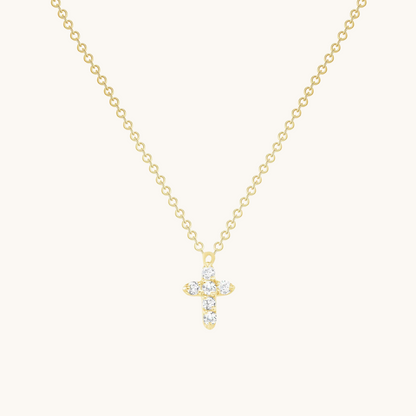 6 Stone Diamond Cross Necklace - Happy Jewelers Fine Jewelry Lifetime Warranty