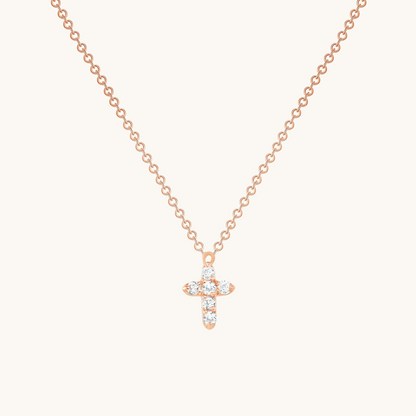 6 Stone Diamond Cross Necklace - Happy Jewelers Fine Jewelry Lifetime Warranty
