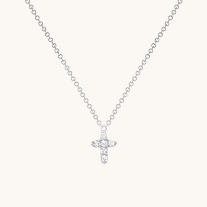 6 Stone Diamond Cross Necklace - Happy Jewelers Fine Jewelry Lifetime Warranty
