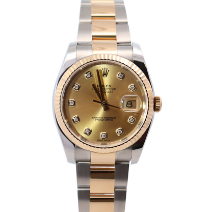 Rolex Datejust 36mm Champagne Dial Watch Ref# 116233 - Happy Jewelers Fine Jewelry Lifetime Warranty