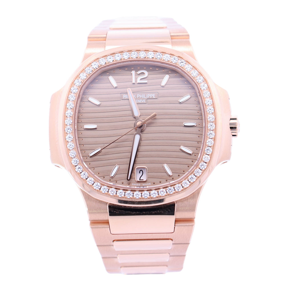 Patek Philippe Nautilus 35mm Champagne Dial Watch Ref# 7118/1200R