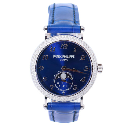 Patek Philippe Complications 33mm Blue Dial Ref# 7121/200G-001 - Happy Jewelers Fine Jewelry Lifetime Warranty