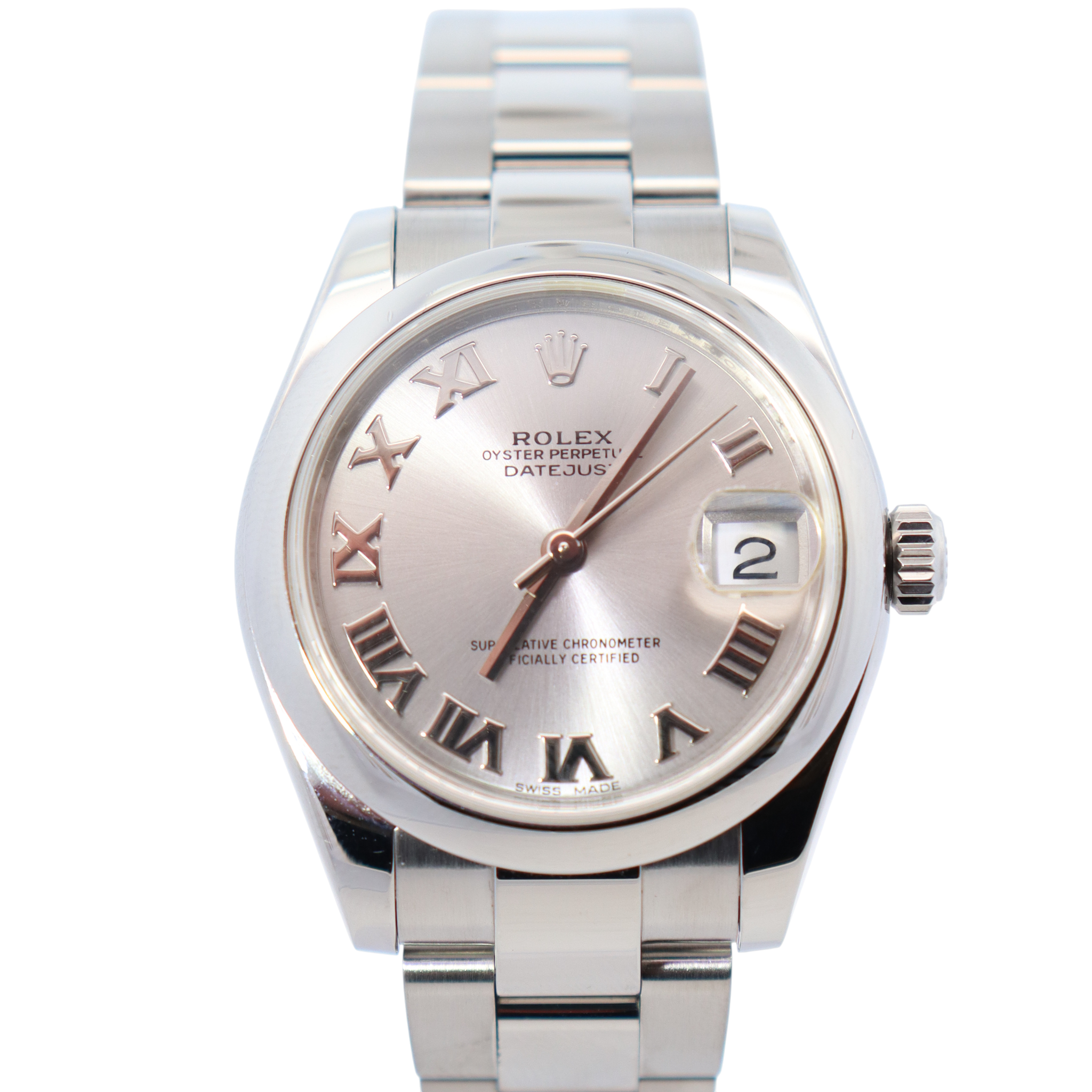 Rolex Datejust Stainless Steel 31mm Silver Roman Dial Watch Reference# 178240 - Happy Jewelers Fine Jewelry Lifetime Warranty
