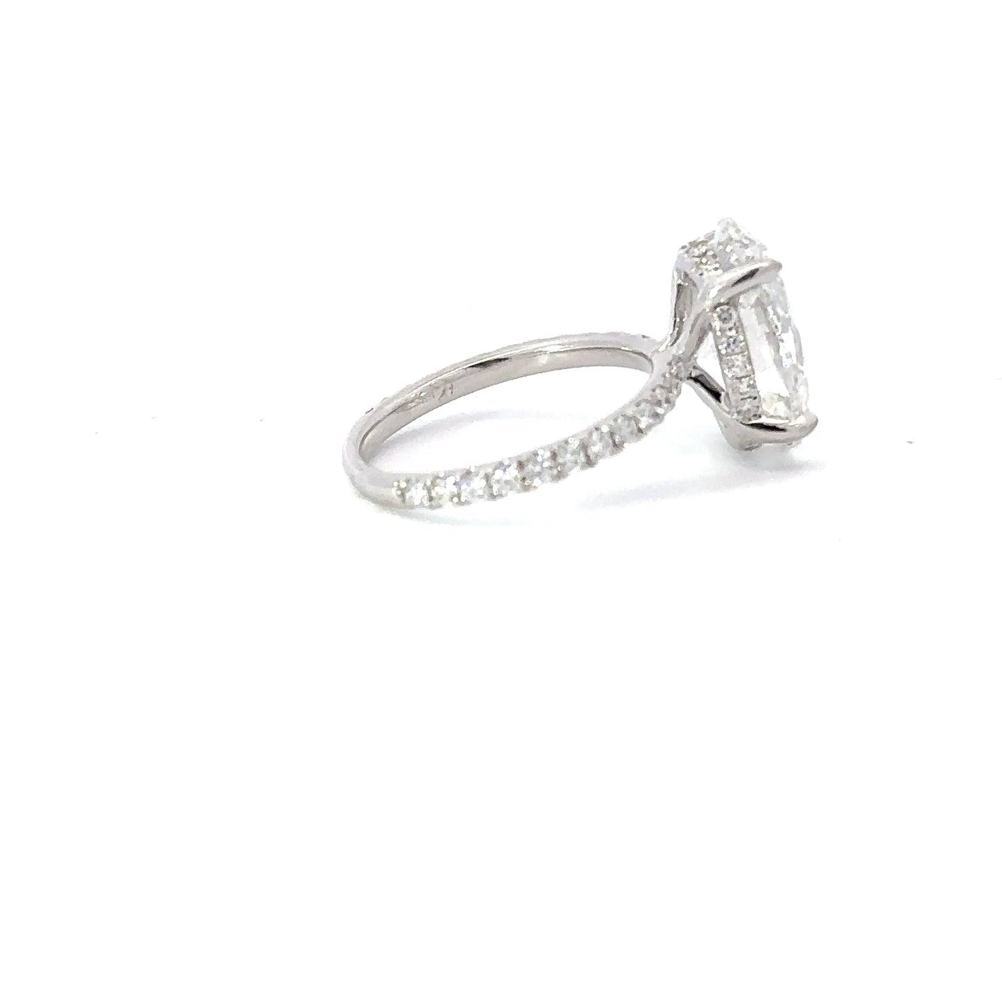 5.62 Carat Oval Lab Grown Diamond Engagement Ring - Happy Jewelers Fine Jewelry Lifetime Warranty