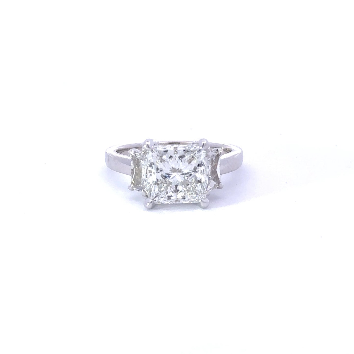 French-set Diamond Band Engagement Ring With Surprise Diamonds / 1.40 Carat Princess  Diamond | Ritani
