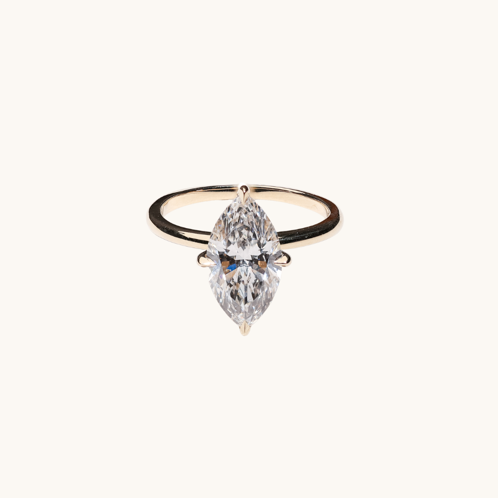 2.54 Marquise Lab Diamond Engagement Ring