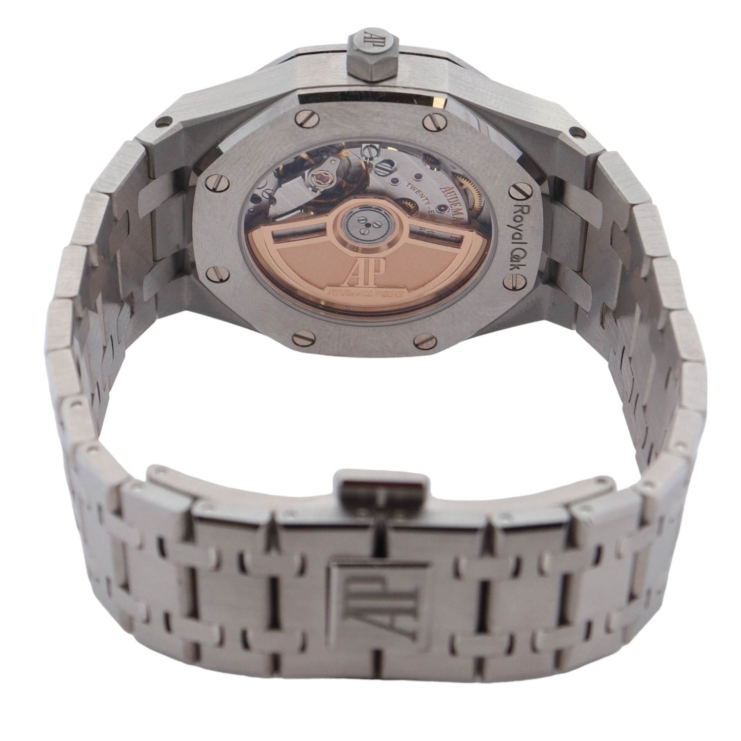 Audemars Piguet Royal Oak Stainless Steel 34mm White Stick Dial Watch Reference# 77450ST.OO.1361ST.02 - Happy Jewelers Fine Jewelry Lifetime Warranty