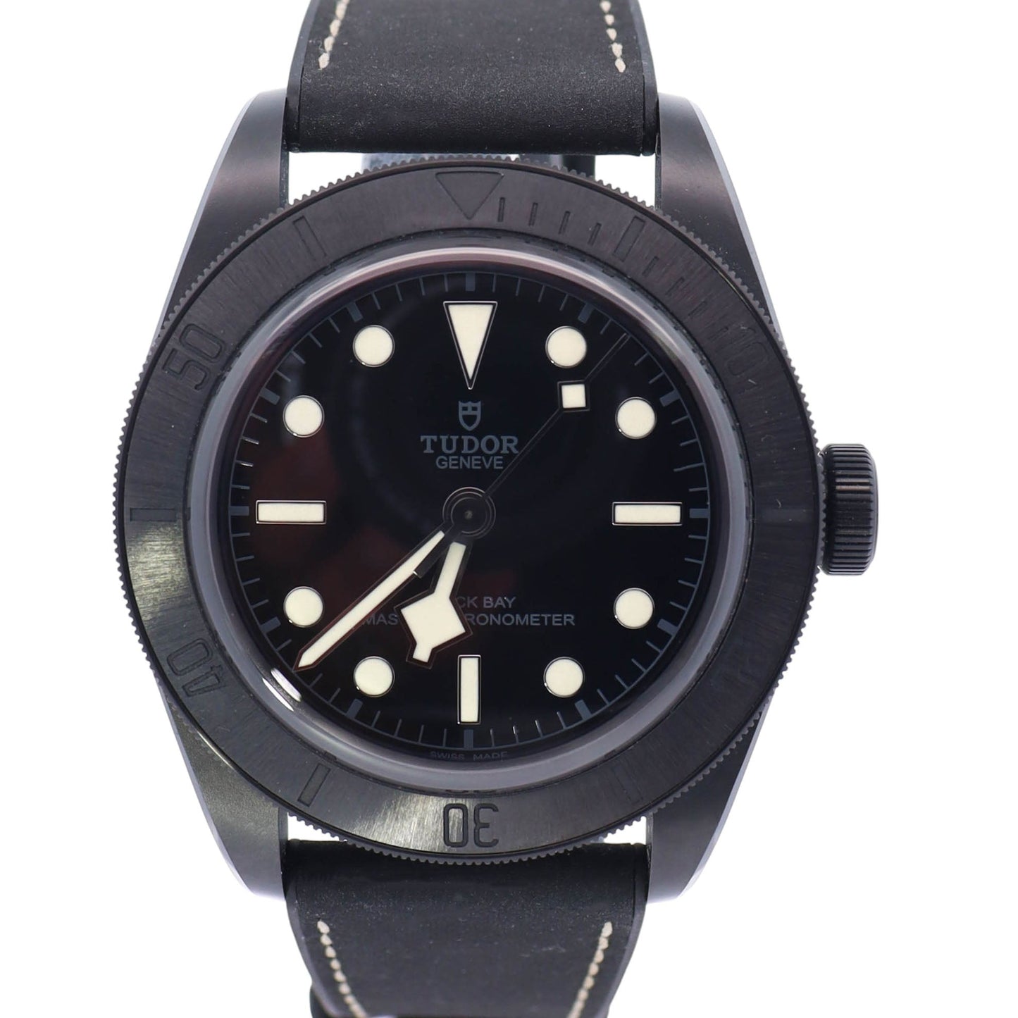 Tudor Black Bay Ceramic 41mm Black Dot Dial Watch Reference# 79210CNU - Happy Jewelers Fine Jewelry Lifetime Warranty