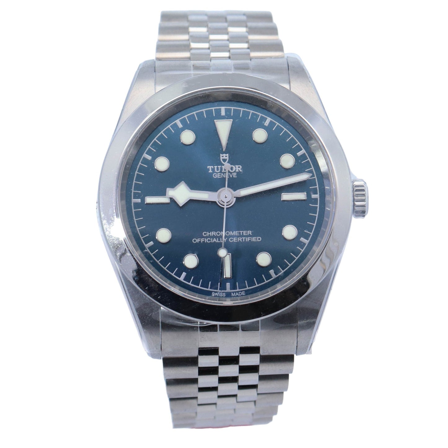 Tudor Black Bay Stainless Steel 41mm Blue Dot Dial Watch Reference# 79680 - Happy Jewelers Fine Jewelry Lifetime Warranty