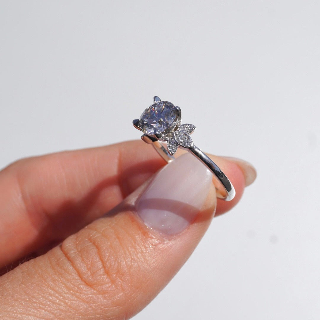 1.54 Round Lab Diamond Engagement Ring