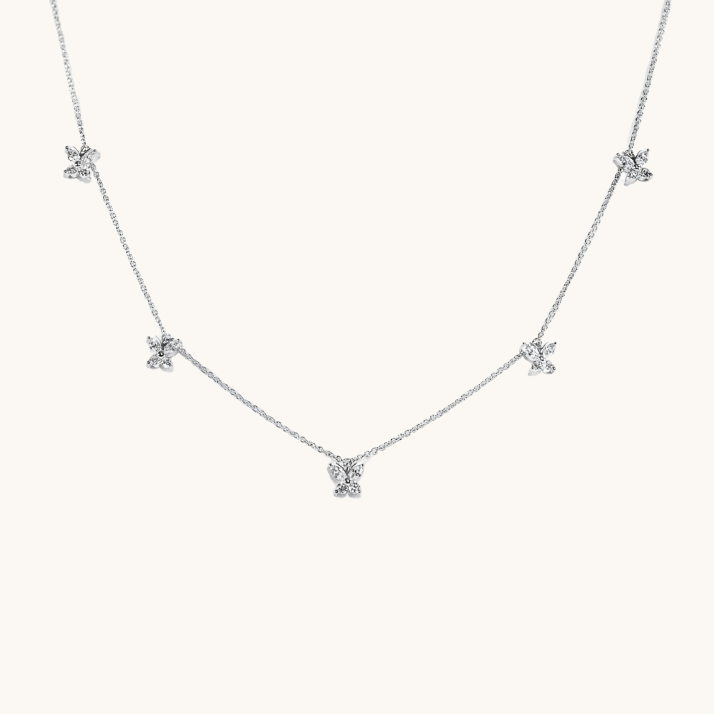 Petite Butterfly Diamond Necklace - Happy Jewelers Fine Jewelry Lifetime Warranty