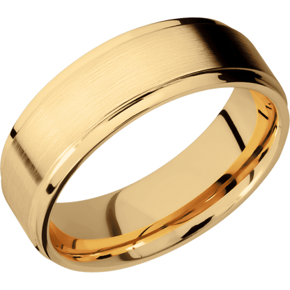14K Yellow Gold + Satin , Polish Finish - Happy Jewelers Fine Jewelry Lifetime Warranty