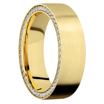 14K Yellow Gold + Satin Finish - Happy Jewelers Fine Jewelry Lifetime Warranty