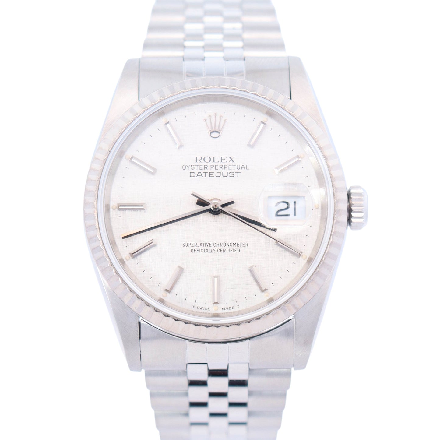 Rolex Datejust 36mm Silver Dial Ref# 16234