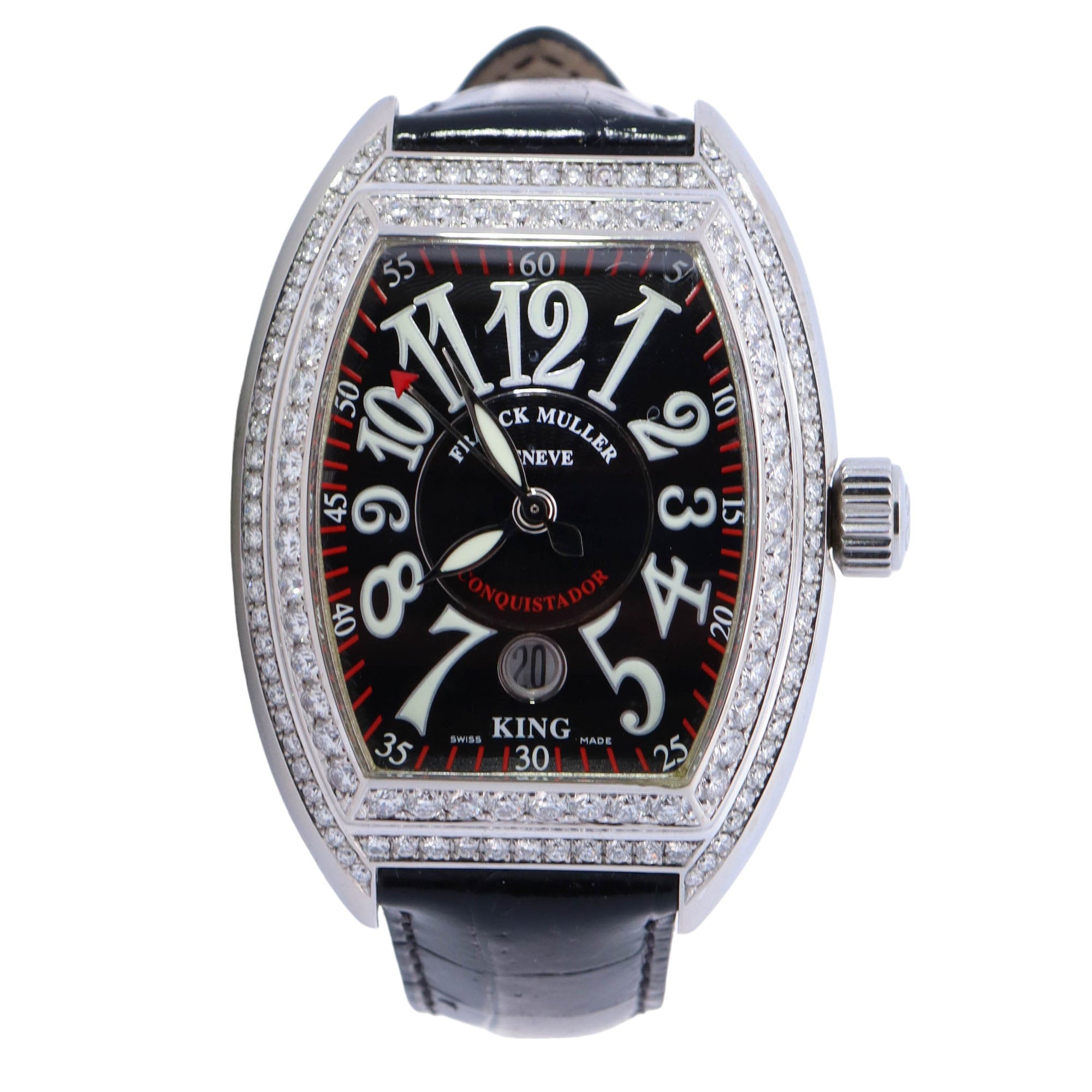 Franck Muller Conquistador 40mm Black Dial Ref# 8005 SC KING - Happy Jewelers Fine Jewelry Lifetime Warranty