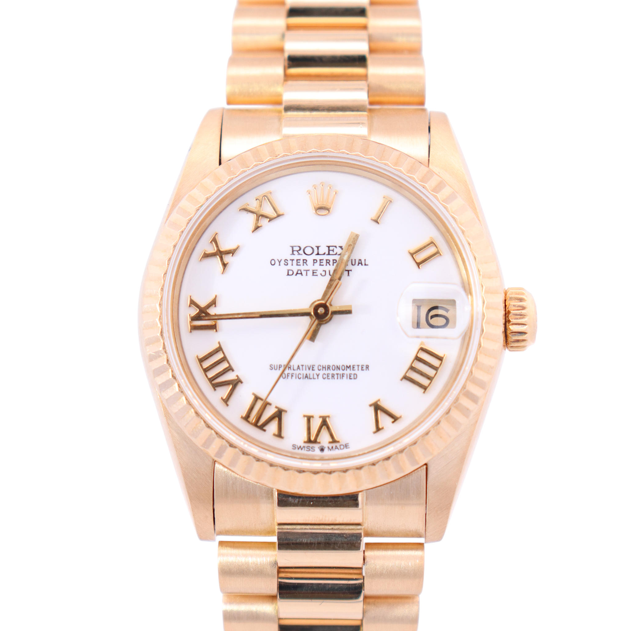 Rolex Datejust 31mm White Dial Watch Ref# 68278 - Happy Jewelers Fine Jewelry Lifetime Warranty