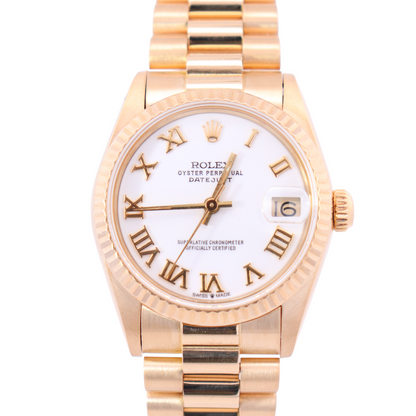Rolex Datejust 31mm White Dial Watch Ref# 68278 - Happy Jewelers Fine Jewelry Lifetime Warranty
