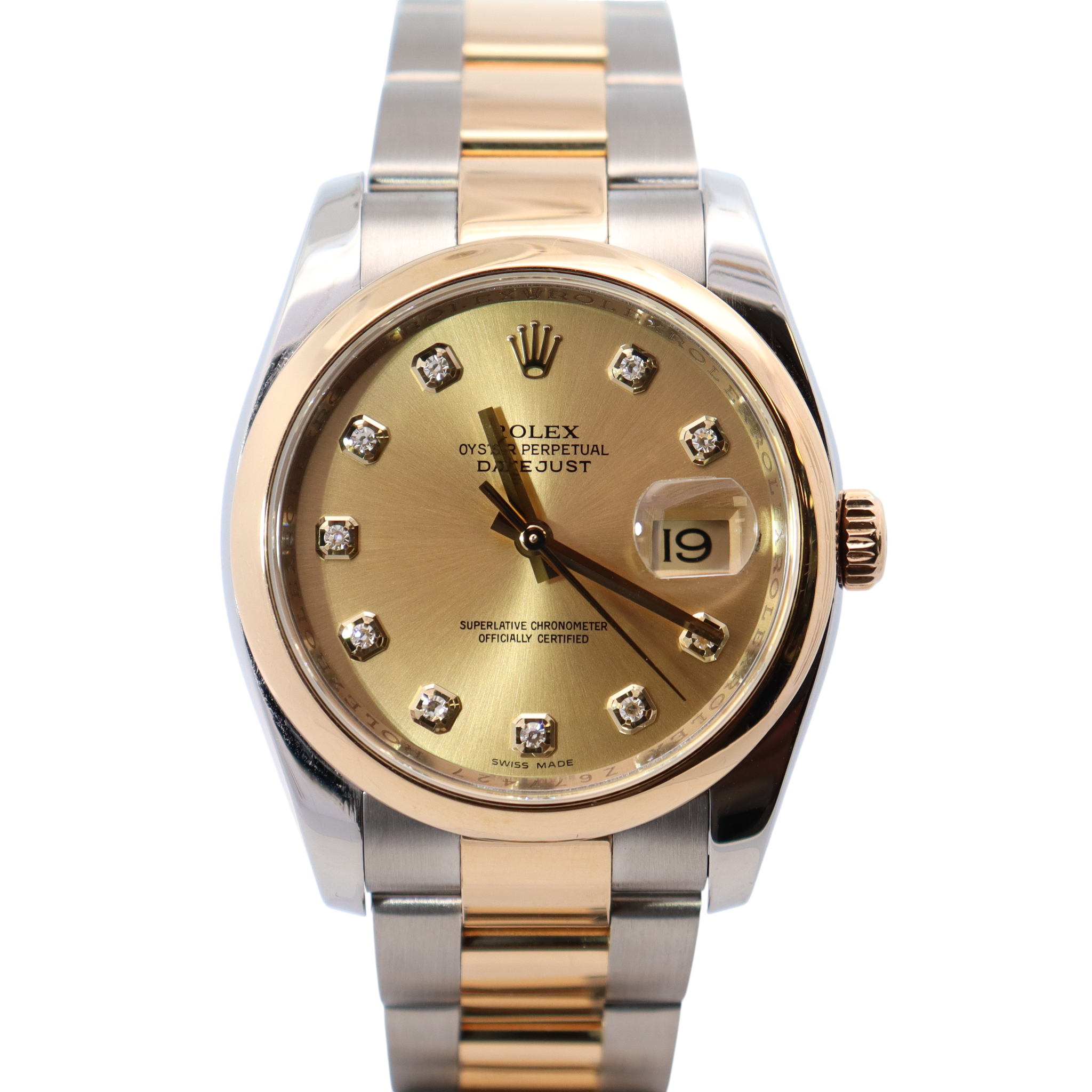 Rolex Datejust 36mm Champagne Dial Watch Ref# 116203 - Happy Jewelers Fine Jewelry Lifetime Warranty