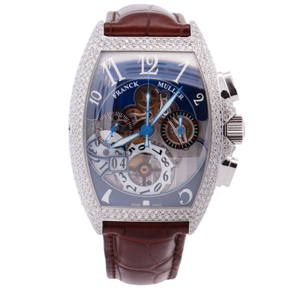 Franck Muller Cintree 39mm Blue Dial Watch Ref# 8083 CC GD FO D - Happy Jewelers Fine Jewelry Lifetime Warranty