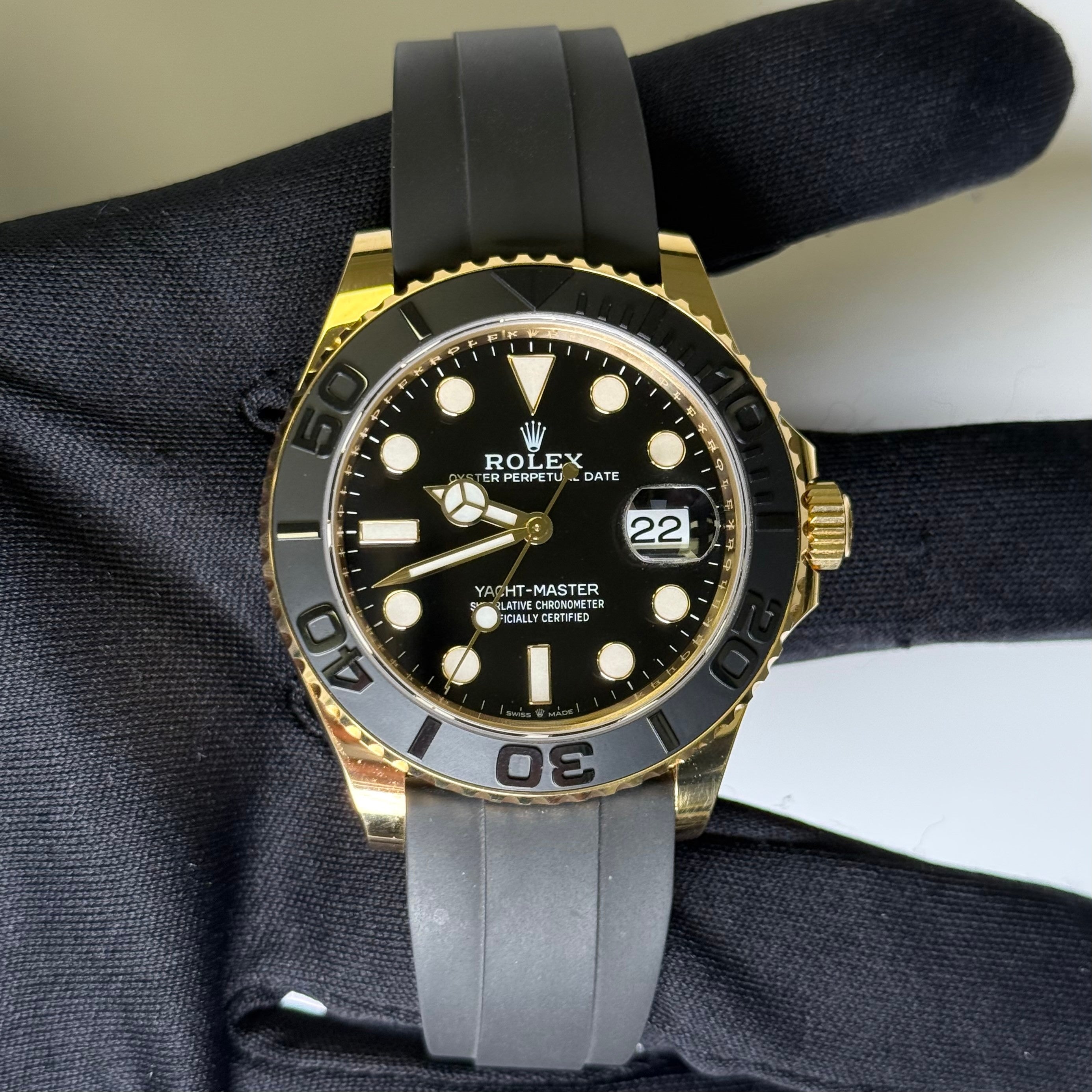 Rolex Yacht-Master 42mm Black Dial Watch Ref# 226658 - Happy Jewelers Fine Jewelry Lifetime Warranty